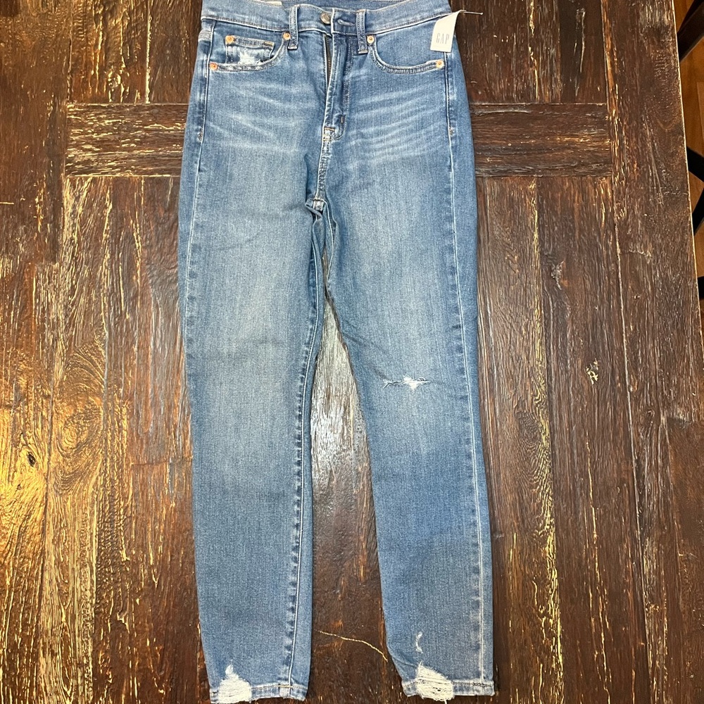 Gap 0p True Skinny Ankle Sky High Jeans